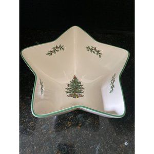 Spode Christmas Tree Star Shaped Bowl, Made in England